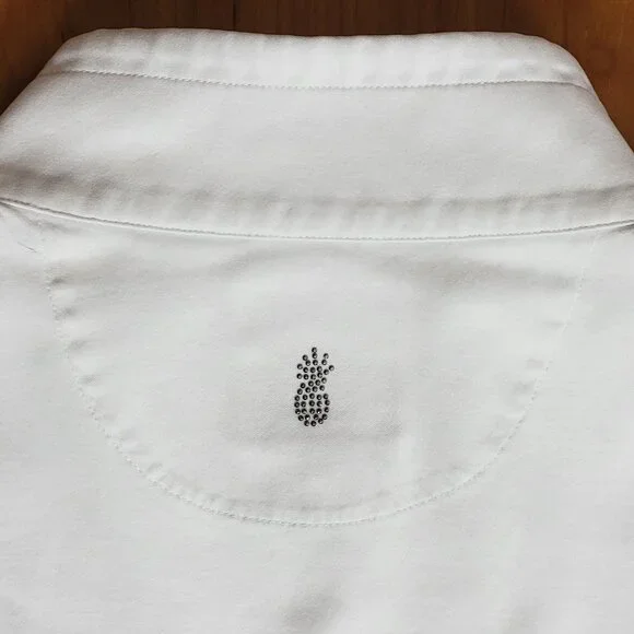 Tommy Bahama White Full Zip 100% Pima Cotton Jacket with Drawstrings - S - Picture 8 of 12